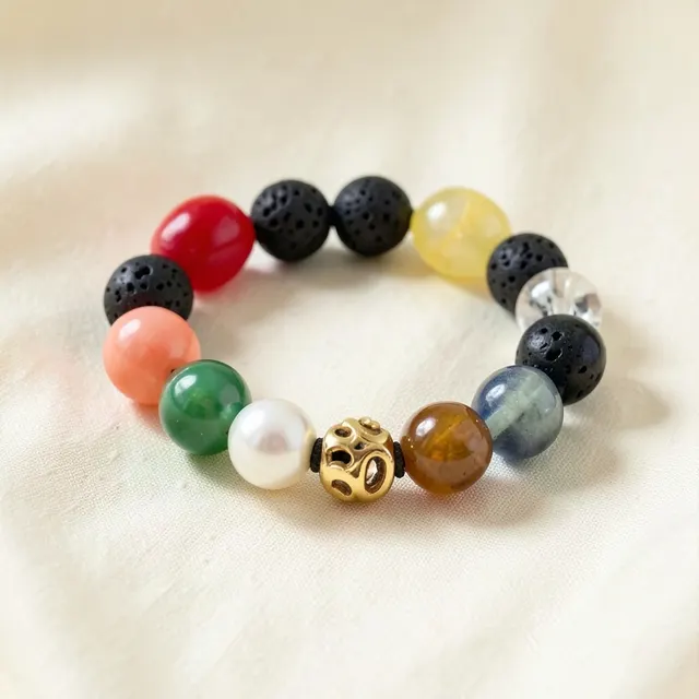 Navagraha nine-stone bracelet
