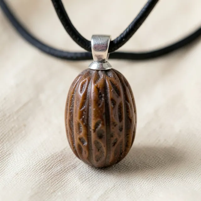 Rudraksha bead or pendant, by mukhi